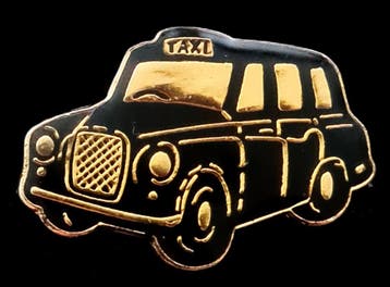 Taxi Cab pin uit London, Verzamelen, Verzenden, Nieuw, Transport, Speldje of Pin