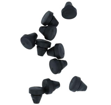 10 Aanslagdopjes voor deurkozijnen 11X1X6X3,5 Vlak zwart, Verzenden, Nieuw