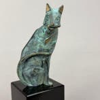 Robert Dyrcz - „The cat II „ - bronze, Antiek en Kunst