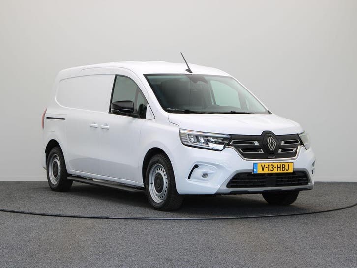 Renault Kangoo E-Tech Extra L2 44 kWh, Auto's, Bestelauto's, Dealer onderhouden, Lease, Automaat, Wit, Gebruikt, Financial lease