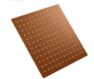 Inbouw Regendouchekop – 30 x 30 cm – Vierkant – Geborsteld, Ophalen of Verzenden, Nieuw, Koper, Bad