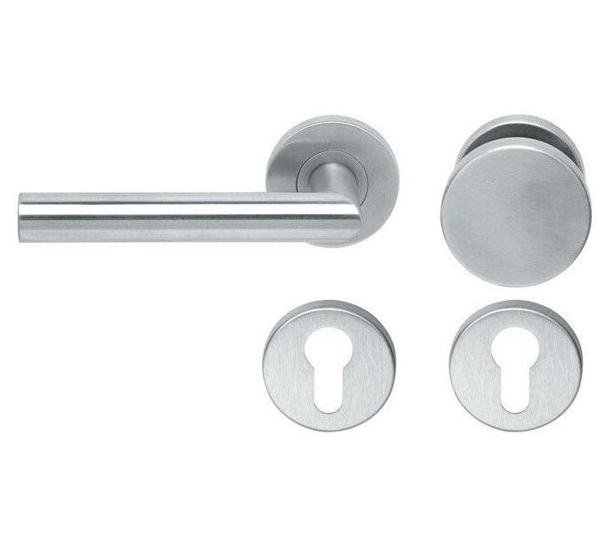 Knop/kruk op rozet Tessa links KL4 knop vlak + PC-plaatjes, Doe-het-zelf en Verbouw, Deuren en Horren, Verzenden