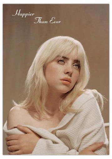 Posters - Eilish, Billie - Happier, Verzenden, Zo goed als nieuw