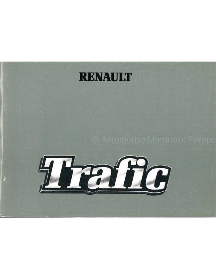 1980 RENAULT TRAFIC INSTRUCTIEBOEKJE FRANS, Auto diversen, Handleidingen en Instructieboekjes