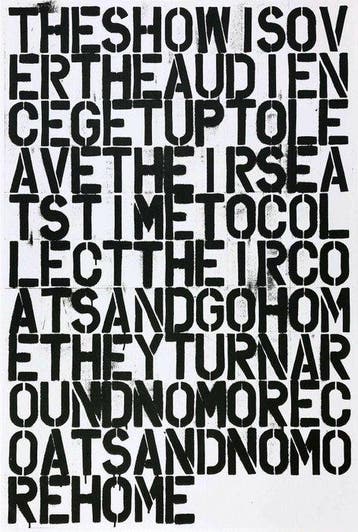 Christopher Wool (1955) and Felix Gonzalez-Torres
