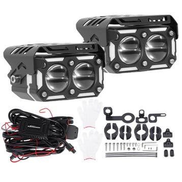 80W LED Auxiliary Lighting voor motorfiets ATV Quad 3200K..., Verzenden, Nieuw