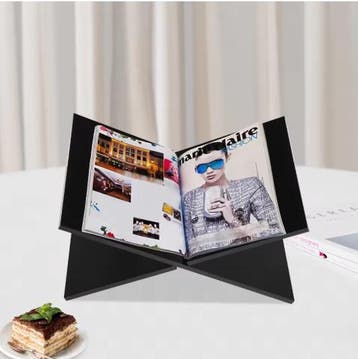 Acryl Boekenstandaard – X-Vormige Organizer en Plank, Verzenden, Nieuw