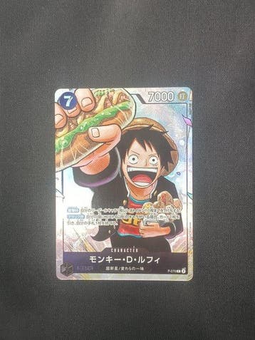 One Piece - 1 Card - One Piece - Monkey D. Luffy, Hobby en Vrije tijd, Nieuw