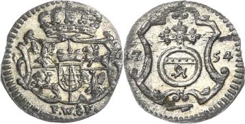 Pfennig 1754, Sachsen-kurlinie ab 1547 (albertiner) Fried..., Verzenden