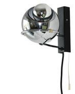 Gepo - Wandlamp - Metaal, Staal, Verchroomd, Wandspot - H 15