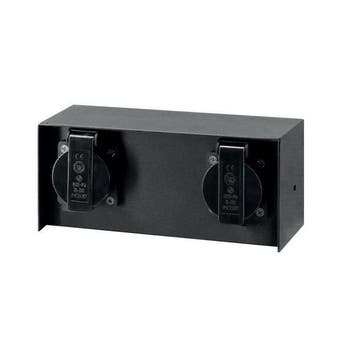 Opbouw dubbel stopcontact - Waterproof - RVS - Zwart, Ophalen of Verzenden, Nieuw, Overige typen