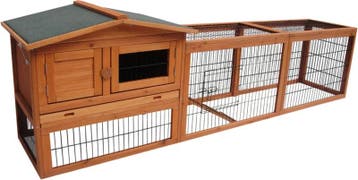 Konijnenhok Flamingo Jumbo Classic Bruin – Groot Houten B., Verzenden, Nieuw, Overige typen