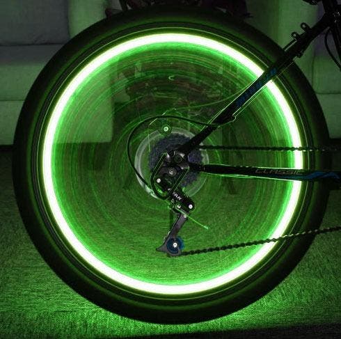 LED fietswiel verlichting - 20 LED - Groen, Fietsen en Brommers, Fietsaccessoires | Overige Fietsaccessoires, Nieuw, Ophalen of Verzenden