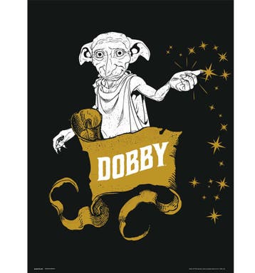 Kunstdruk Harry Potter - Dobby 30x40cm, Verzenden, Nieuw