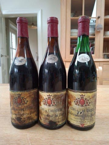 1967 Clos de LOratoire - Châteauneuf-du-Pape - 3 Flessen, Nieuw