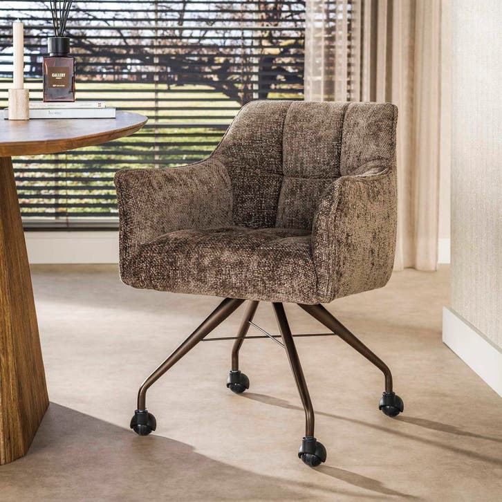 Armstoel Raster Hoven taupe, Huis en Inrichting, Stoelen, Nieuw, Ophalen of Verzenden