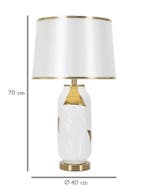 TAFELLAMP KERAMIEK CM Ø 40X70, Huis en Inrichting, Lampen | Tafellampen, Ophalen of Verzenden, Nieuw