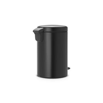 Brabantia Pedaalemmer newIcon 12 ltr - mat Zwart, Huis en Inrichting, Woonaccessoires | Prullenbakken, Verzenden, Nieuw