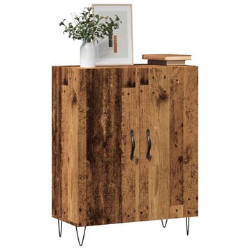 vidaXL Dressoir 69,5x34x90 cm bewerkt hout oud houtkleurig, Verzenden, Nieuw, Overige houtsoorten