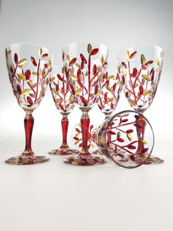 Secoloventesimo - Kelk (6) - Leaves red n golden chalice -