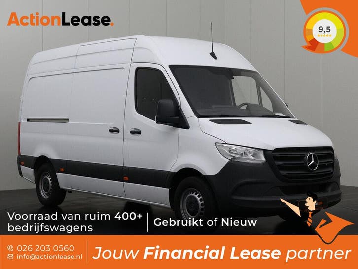 Mercedes Sprinter Bestelbus L2 H2 2024 Diesel Automaat, Auto's, Mercedes-Benz, Dealer onderhouden, Te koop, Zwart, Automaat, Financial lease