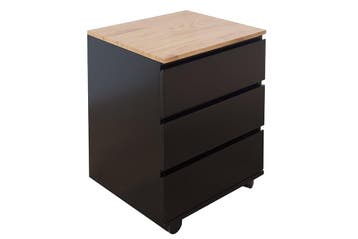 Moderne rolcontainer BIG DEAL 46cm matzwart eiken - 38430, Ophalen of Verzenden, Nieuw in verpakking