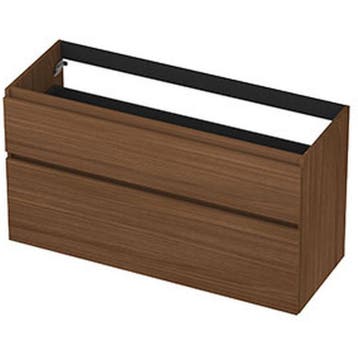 INK - Onderkast 2 Laden Greeploos met Houten Keerlijst, Huis en Inrichting, Badkamer | Badkamermeubels, Ophalen of Verzenden, Nieuw
