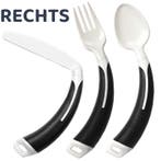 Bestekset gebogen 3-delig zwart - Aangepast bestek, Ophalen of Verzenden, Nieuw