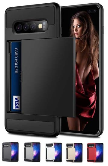 Galaxy S10 Slide Armor Hoesje Met Pashouder, Ophalen of Verzenden, Nieuw