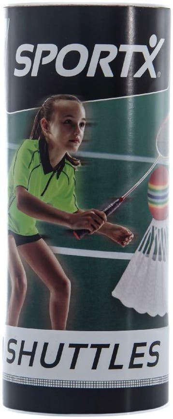 SportX - Mini Badminton Shuttle in Koker (3 stuks) | SportX, Verzenden, Nieuw