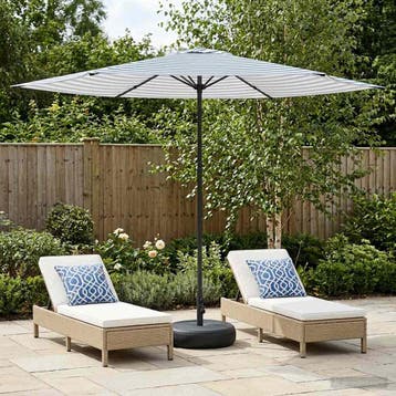 vidaXL Tuinparasol met Basis 300 x 300 cm Polyester, Verzenden, Nieuw, 2 tot 3 meter