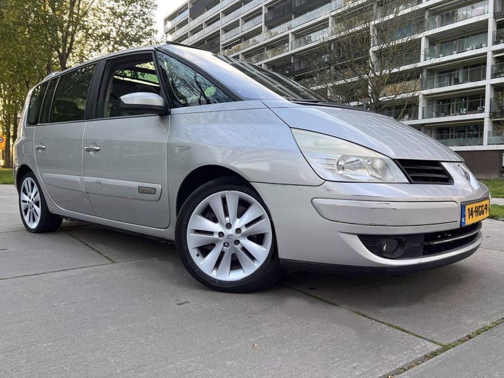 Nette Espace 2.0i Turbo Automaat 2008 Tv Dvd Leer Pc Inr Mog, Auto's, Renault, Origineel Nederlands, Te koop, Automaat, MPV, Zilver of Grijs