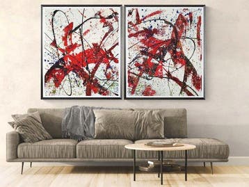 Luc Mora - Impulsions cardinales - XXL - Dyptich