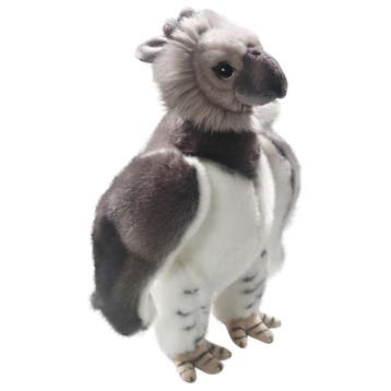 Harpij knuffel - pluche - 28 cm - grijs - roofvogel, Verzenden, Nieuw
