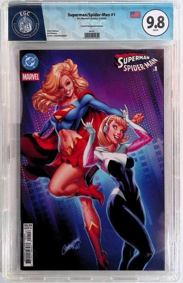Superman/Spider-Man #1 - EGC 9.8 - 1 Graded comic - Eerste, Boeken, Nieuw