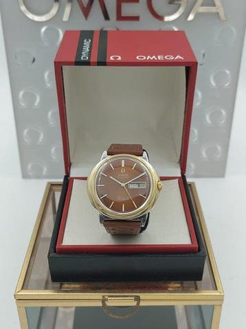 Omega - De Ville Dynamic Day-Date – Cognac Dial - Zonder, Nieuw