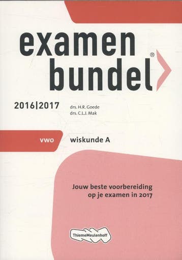 Examenbundel 2016/2017 vwo Wiskunde A - C.L.J. Mak, Boeken, Schoolboeken, Verzenden, Gelezen, C.L.J. Mak