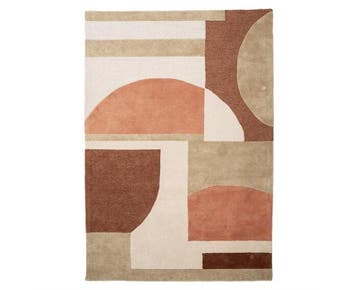 Vloerkleed Kazi 190x290cm - terracotta | BY-BOO, Huis en Inrichting, Stoffering | Tapijten en Kleden, Ophalen of Verzenden, Nieuw