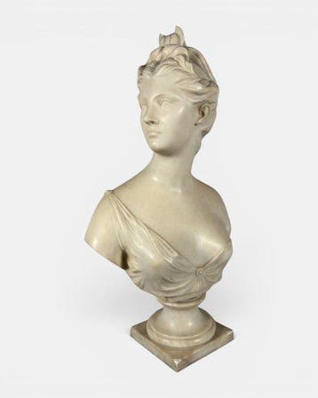 sculptuur, Buste de Diane dapres Houdon (1741-1828) - 72 cm, Antiek en Kunst, Antiek | Keramiek en Aardewerk