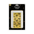 Classy Party Curtain 80 jaar, Verzenden, Nieuw, Versiering, Verjaardag