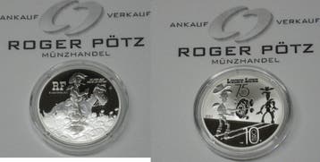 Frankreich 10 Euro 2021 Lucky Luke zilver Pp ausverkoop t..., Verzenden