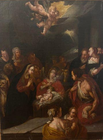 Ambito di Hans Von Aachen (XVII) - L’Adorazione dei pastori