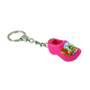 Sleutelhanger met 1 klompje van 4 cm Roze, Ophalen of Verzenden, Nieuw