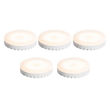Set van 5 GX53 dimbare LED lampen 7W 750 lm 3000K, Verzenden, Nieuw