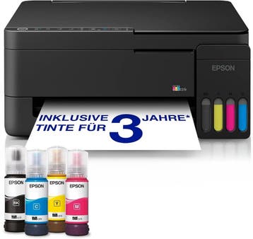 Epson EcoTank ET-2912 - Zwart | Retourdeal 54% Korting, Computers en Software, Zwart-en-wit printen, Gebruikt, All-in-one, Epson