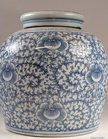 Gemberpot - Porselein - puntgaaf, Antiek en Kunst