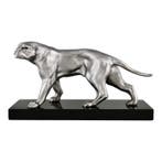 Limousin - sculptuur, Art Deco panter L. 41 cm. x H. - 23 cm
