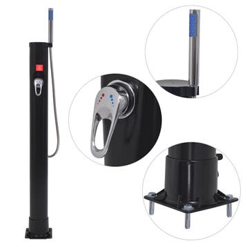 vidaXL Solar douche 8 L PVC staal, Tuin en Terras, Verzenden, Nieuw