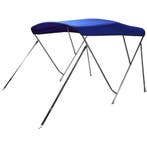 Biminitop Rvs 3 Boog 190-210cm Breed Blauw, Ophalen of Verzenden, Nieuw