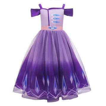 Prinsessenjurk - Sprankelende paarse Elsa jurk - Frozen 2, Ophalen of Verzenden, Nieuw